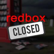 RedBox kiosk closed RedBox kiosk closed